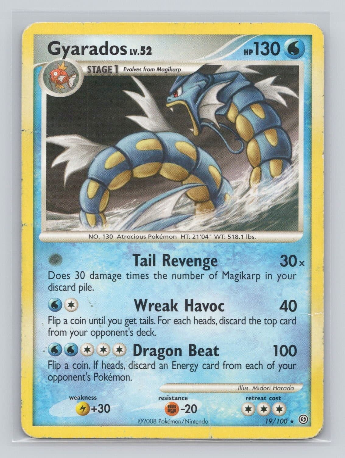 Gyarados Rare Stormfront 19/100 MP