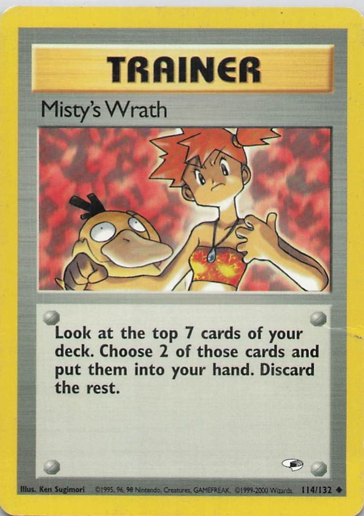 Misty's Wrath Unlimited Uncommon Gym Heroes 114/132 HP