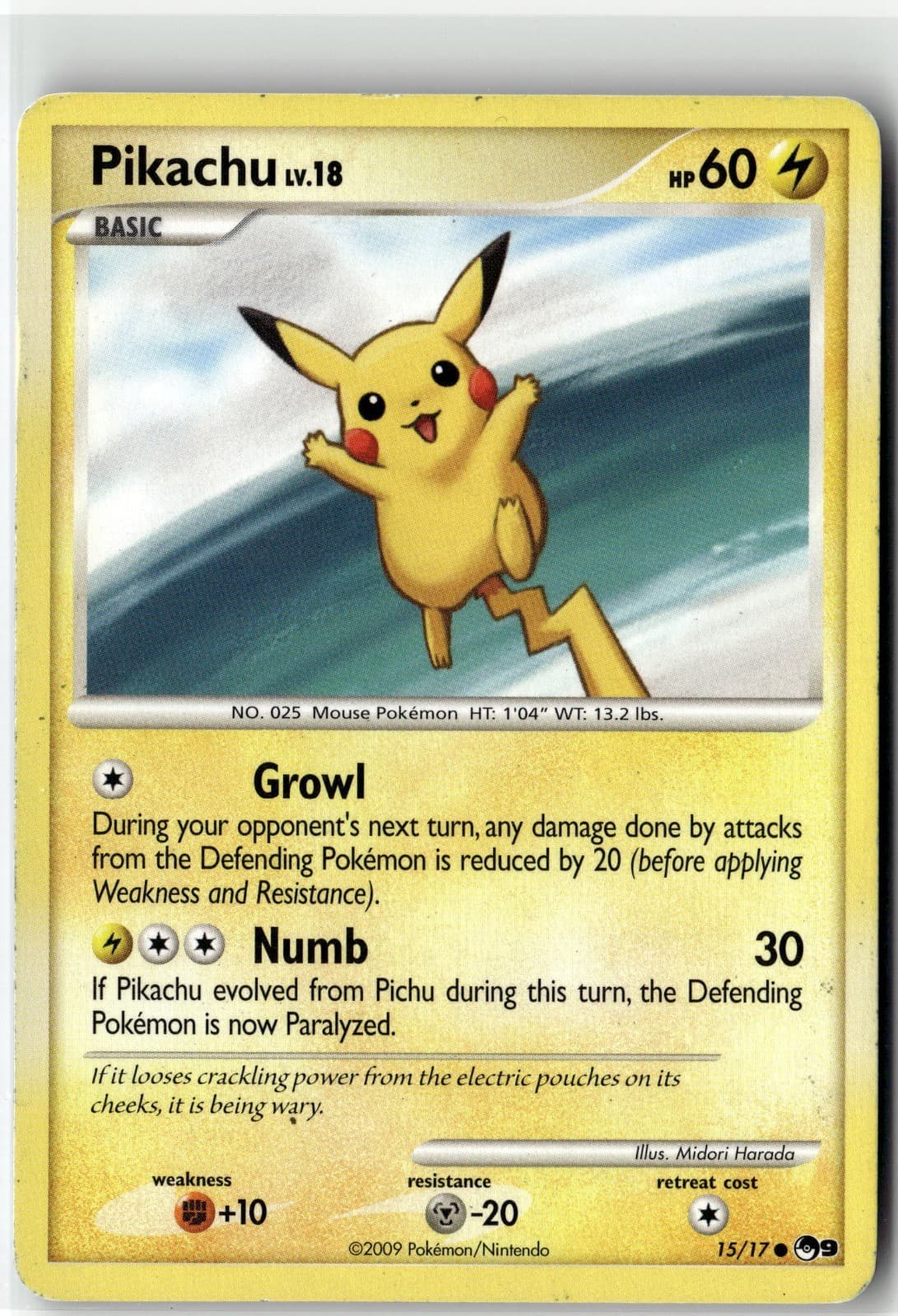 Pikachu Common POP Series 9 015/017 MP