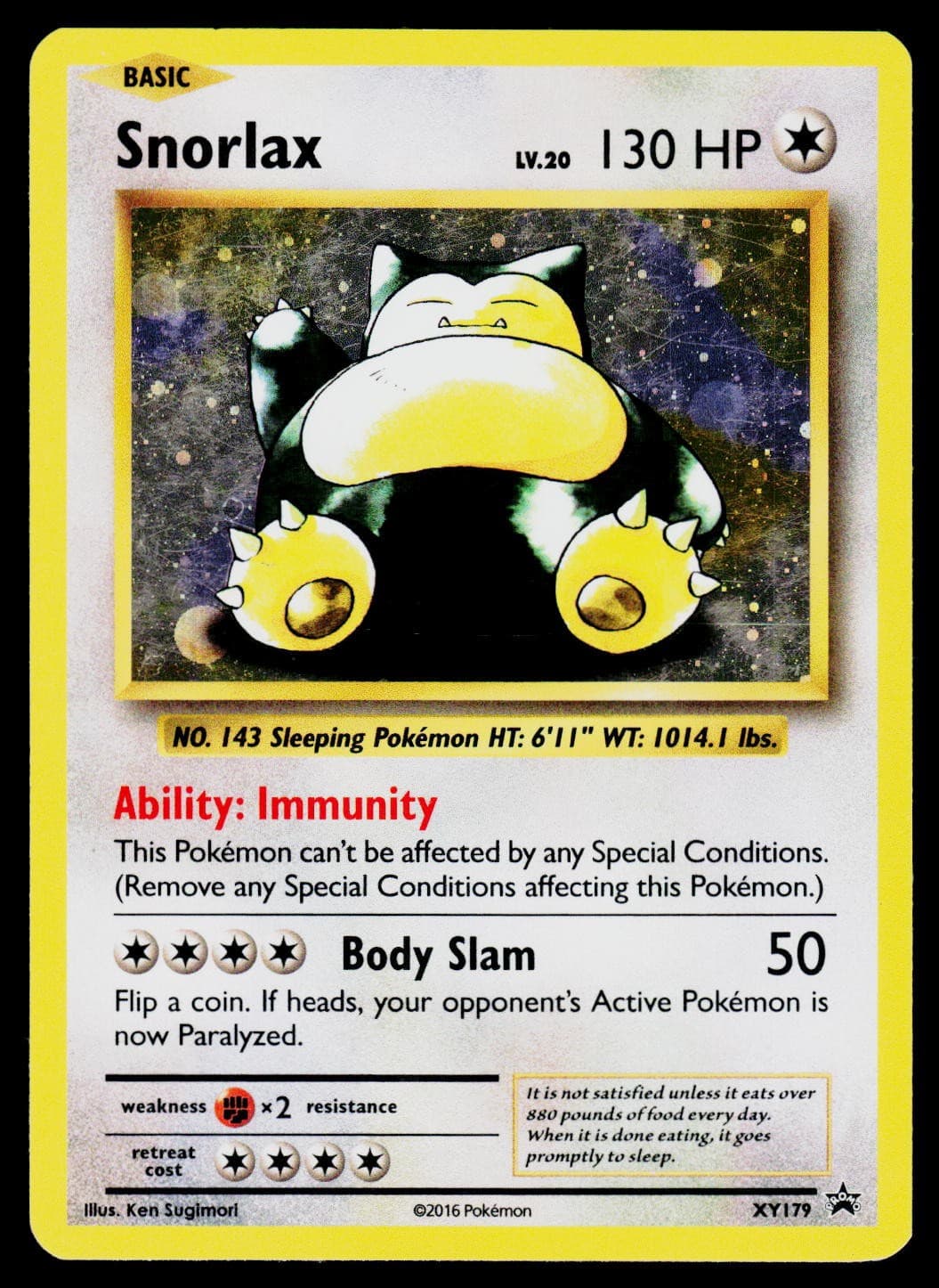 XY Promos Snorlax XY179 Holo MP
