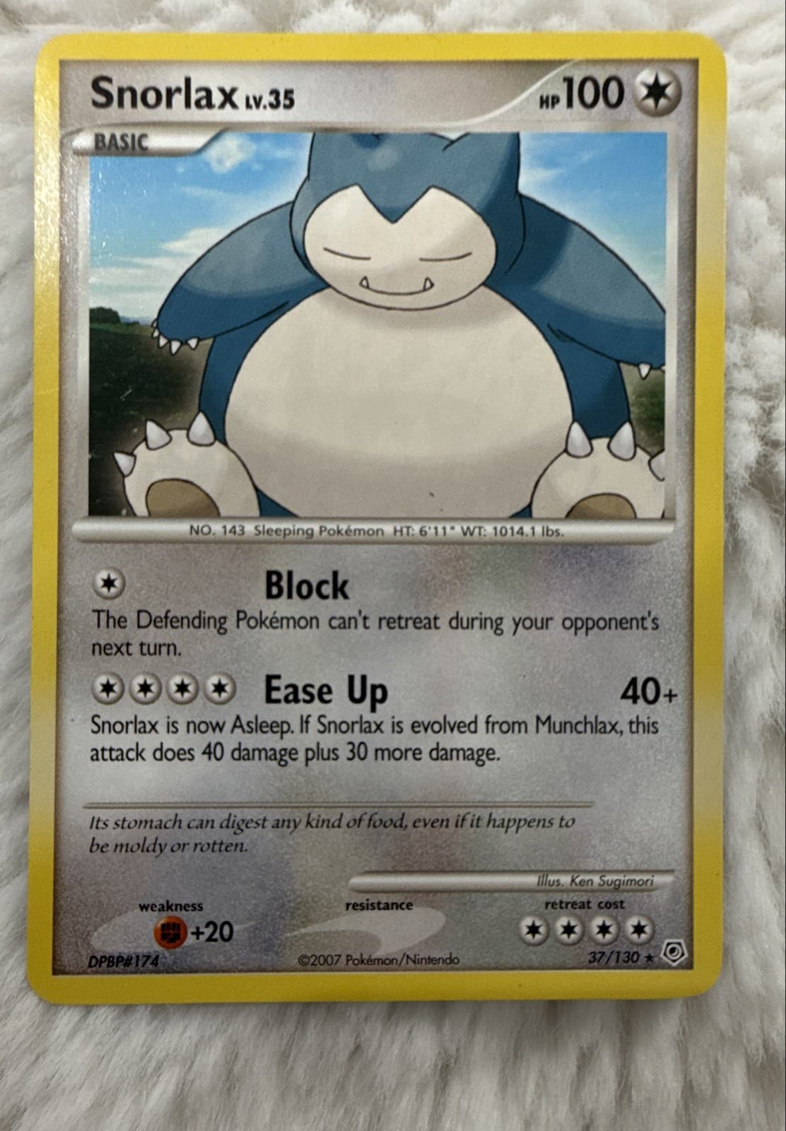 Snorlax 37/130 Diamond and Pearl Regular