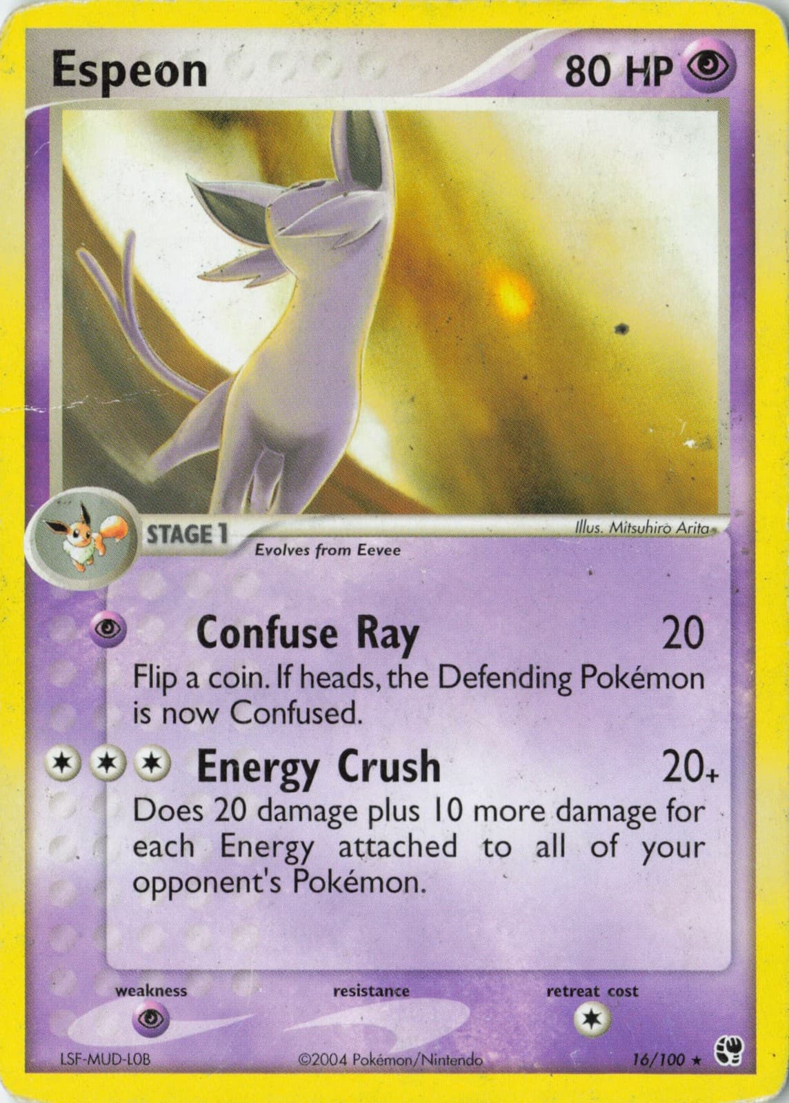 2003 EX Sandstorm Espeon #16/100 Rare