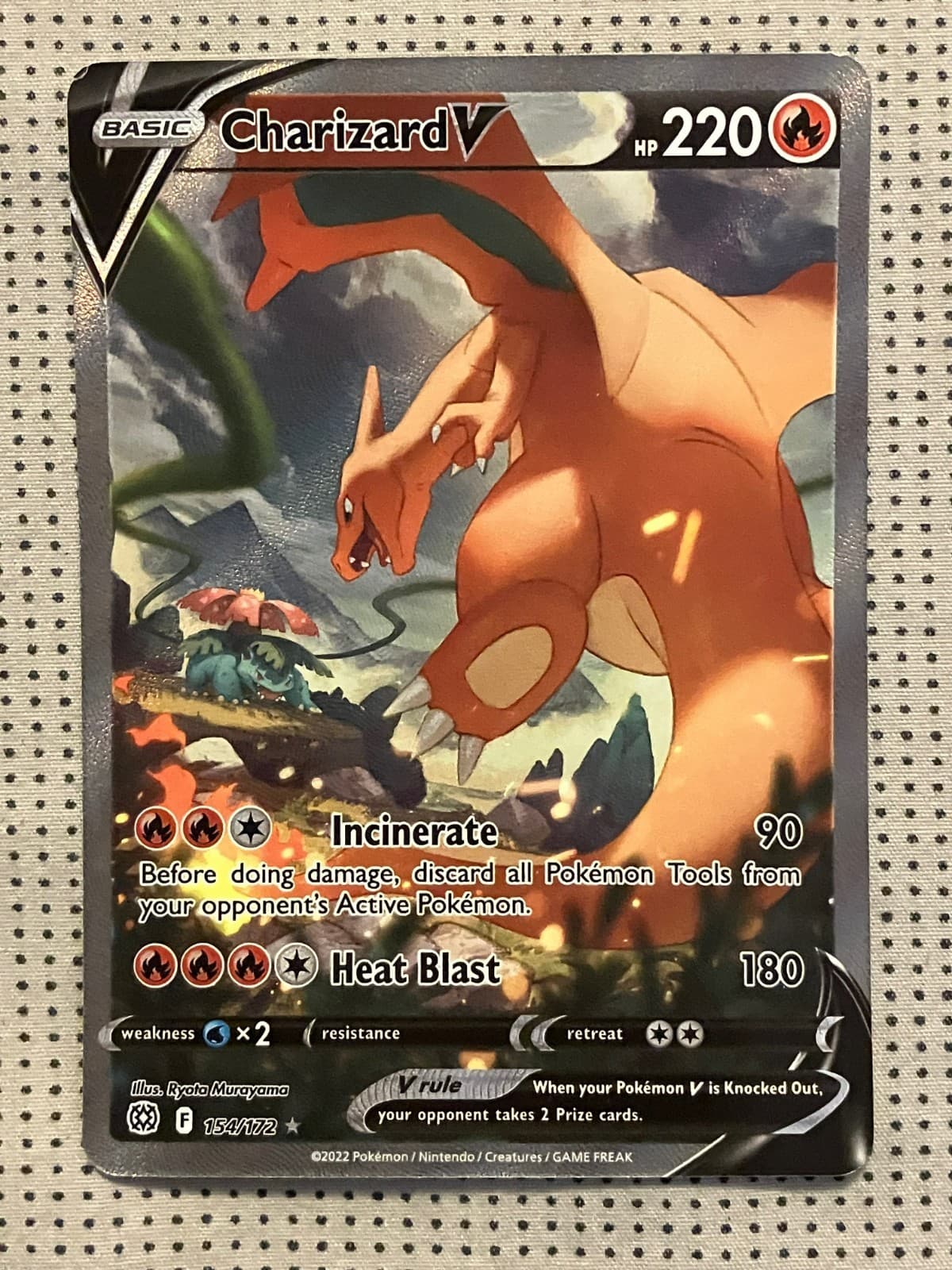 Charizard V (Alternate Full Art) 154/172 Swsh09: Brilliant Stars Holo