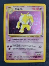 Hypno 8/62 Fossil Holo Vintage Card MP