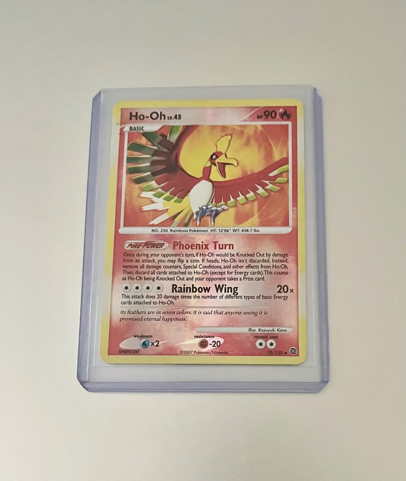 Ho-Oh 10/132 Secret Wonders Reverse Holo pokemon card vintage