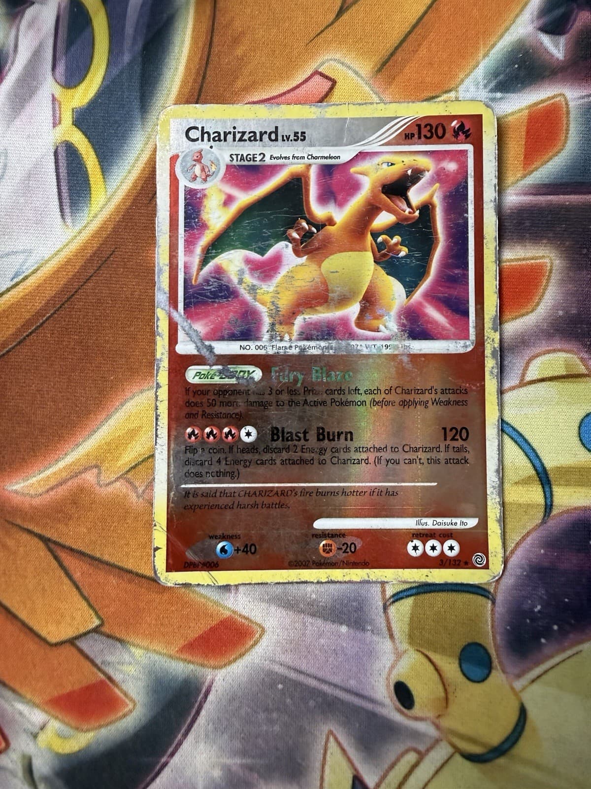Charizard LV.55 3/132 Secret Wonders Reverse Holo Pokémon Diamond & Pearl