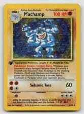 Machamp 8/102 Holo Rare Deck Exclusives Pokemon 1st Edition Holo MP