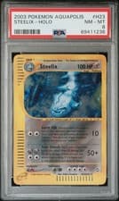 Pokemon Steelix Holo Aquapolis H23/147 PSA 8