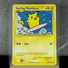 Surfing Pikachu 114/111 Secret Rare Holo [PL2: Rising Rivals] [MP]