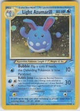 Pokemon TCG Light Azumarill Holo Rare Neo Destiny 013/105
