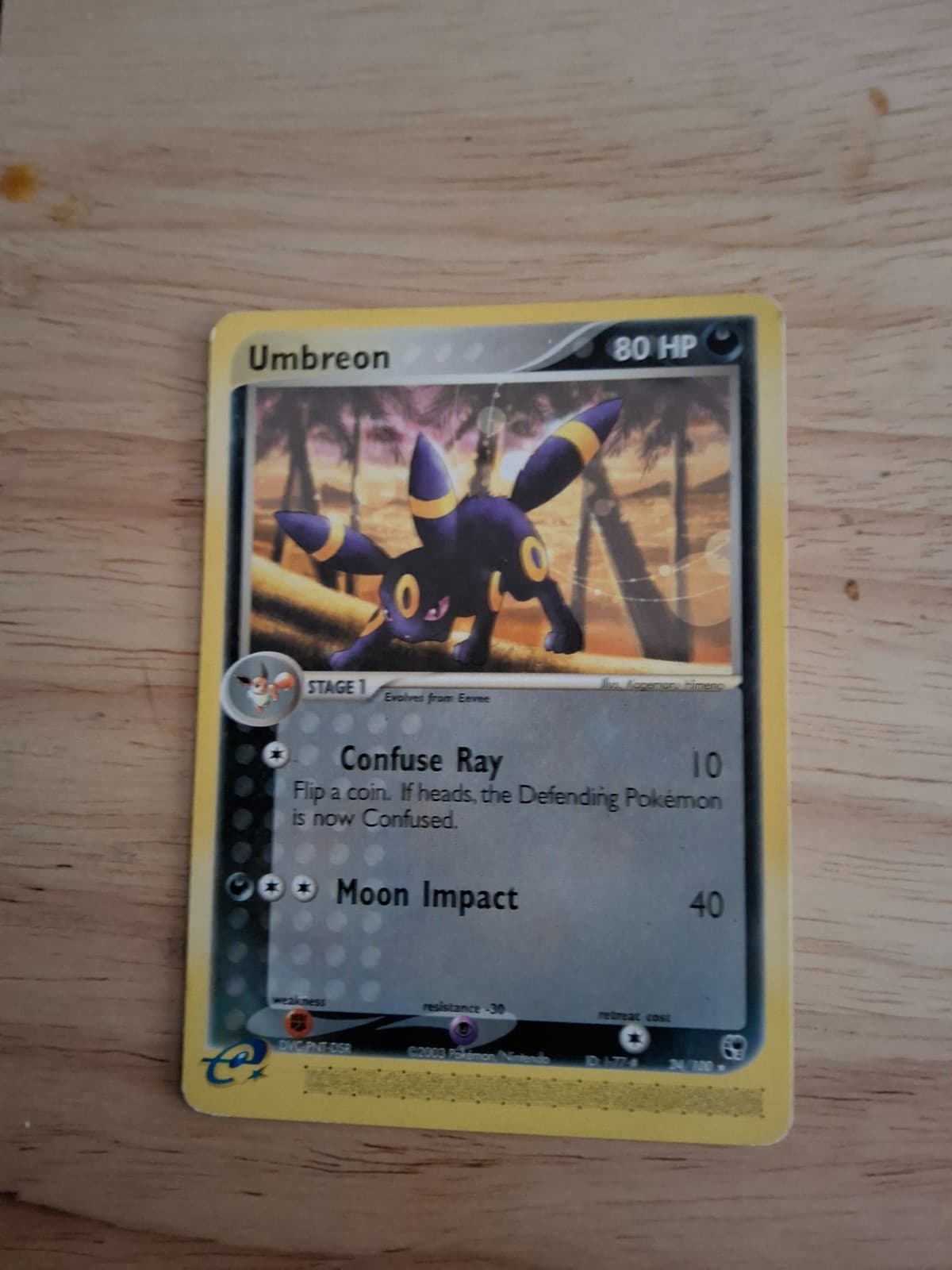 Umbreon 24/100 Sandstorm Regular
