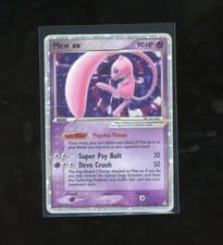 SWIRL 2006 Pokemon EX Holon Phantoms Mew EX Holo Foil Rare 100/110 Vintage