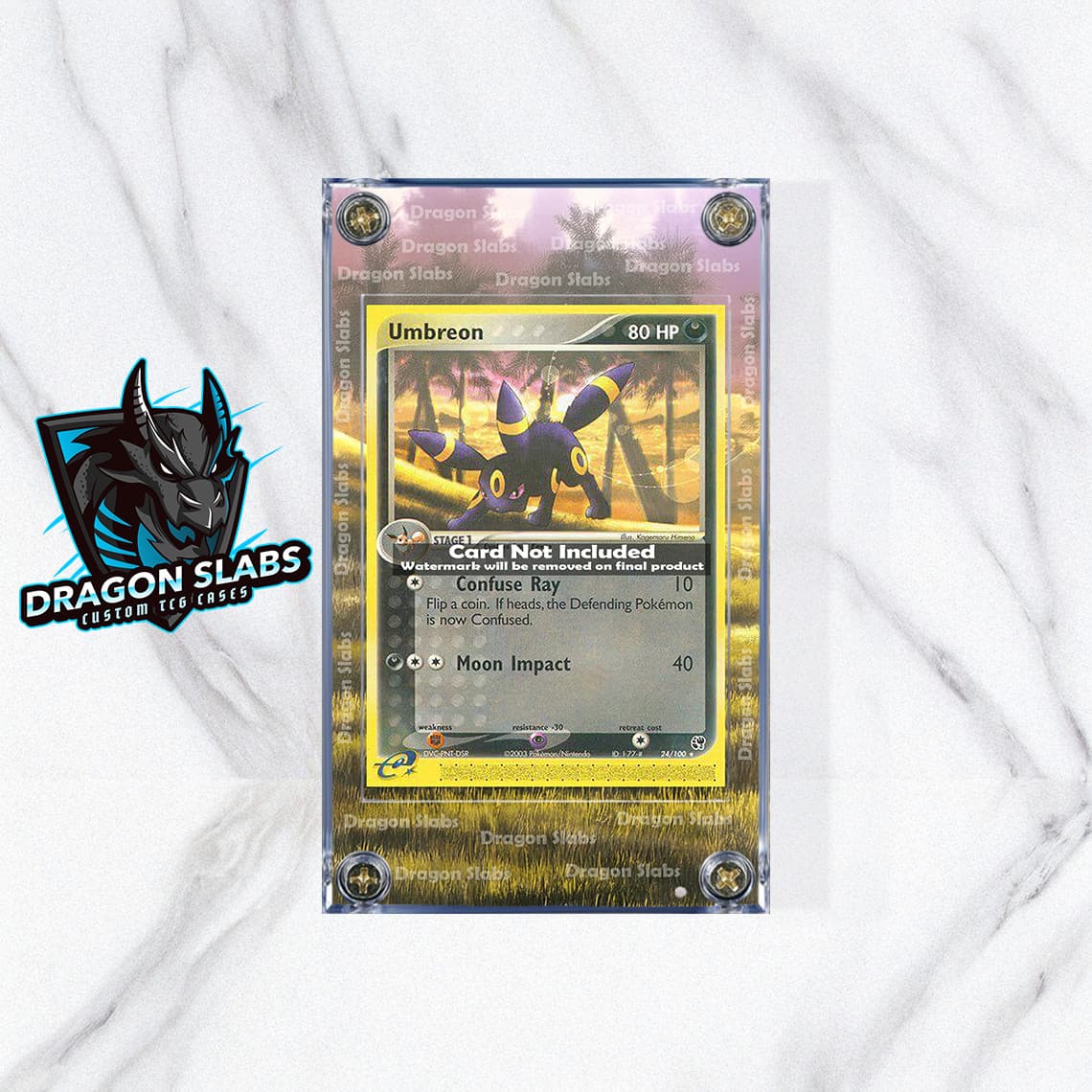 Pokemon Umbreon EX 24/100 Sandstorm Extended Artwork Case