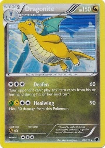 Pokémon TCG - Dragonite - 83/116 - Holo - Rare - Plasma Freeze [Lightly Played]