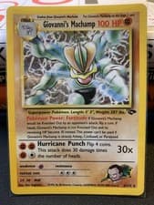Pokemon TCG Gym Challenge #6/132 Giovanni's Machamp Holo MP