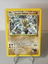 2000 Pokémon Giovanni's Machamp 6/132 Gym Challenge Holo [LP/MP]