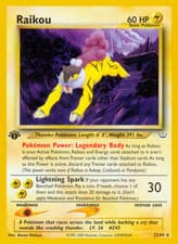 Raikou 22/64 Rare Neo Revelation Pokemon Unlimited Near Mint