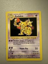 Kadabra 1st Edition Shadowless Pokémon TCG Base Set 32/102 Uncommon