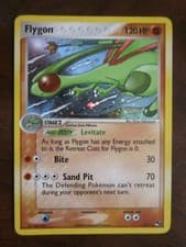 FLYGON HOLO POKEMON CARD 3/17 POP SERIES 4 NEVER PLAYED NM-