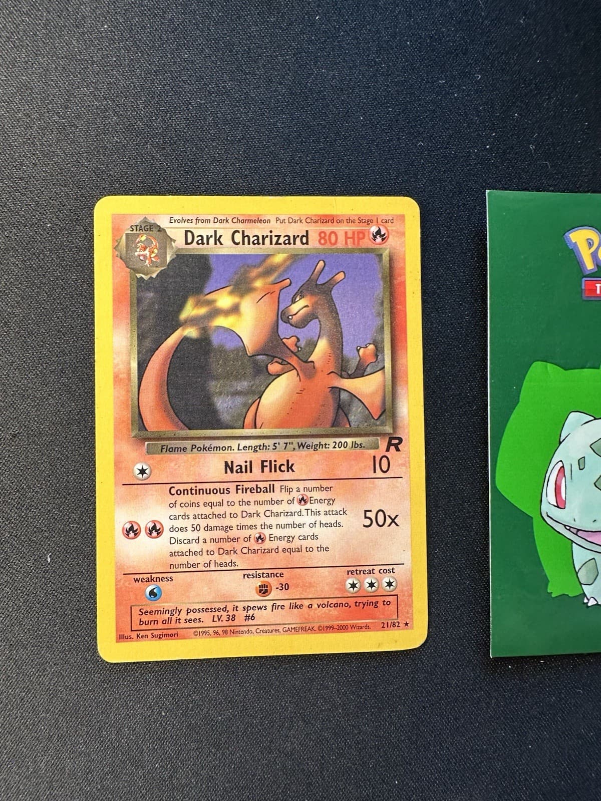 Pokémon Dark Charizard 21/82 Team Rocket WOTC Unlimited Non-Holo 002💎MP💎