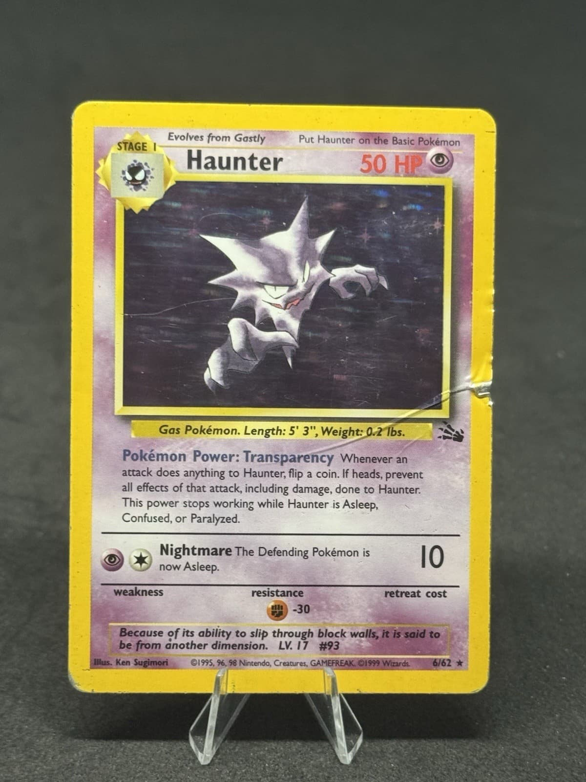 Haunter 6/62 Fossil Holo
