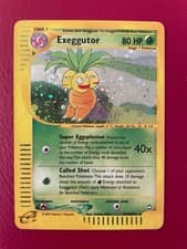 Exeggutor H10/H32 Holo Rare Aquapolis Pokemon Card HP (w/swirl)