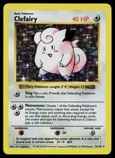 Pokemon Card - Clefairy Base Set Shadowless 5/102 Holo Holo Rare
