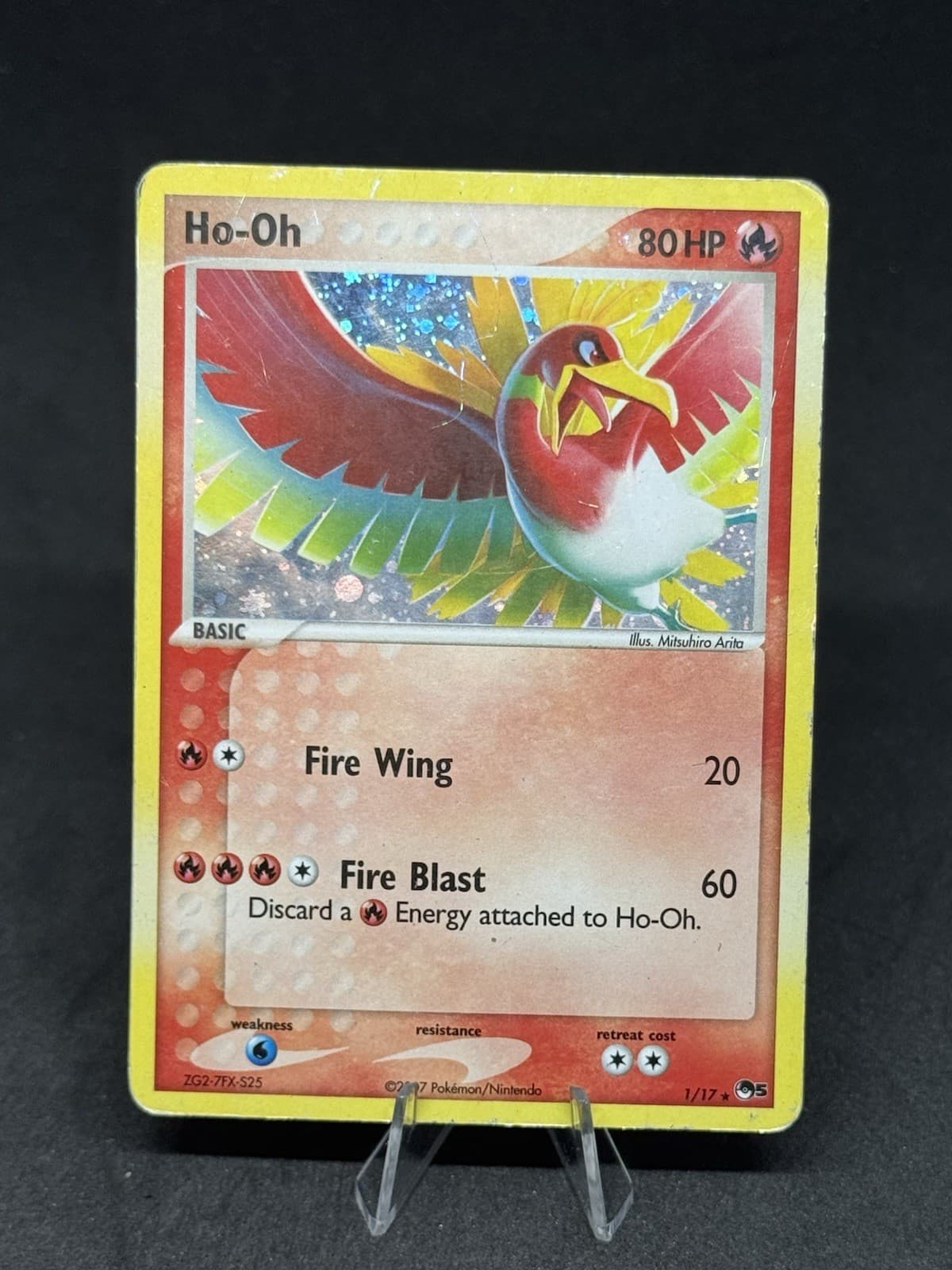 Ho-Oh 001/017 POP Series 5 Holo BLEED