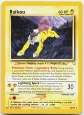 Raikou (22) Rare Neo Revelation N3 Lightning Unlimited 22/64 2001 NM