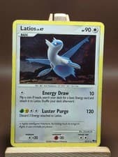 SWIRL HP Latios 4/17 Pokemon POP Series 7 Rare Holo Card Heavily Played