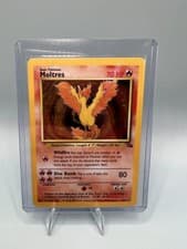 Moltres 12/62 Holo Rare Fossil WOTC Pokemon Card LP