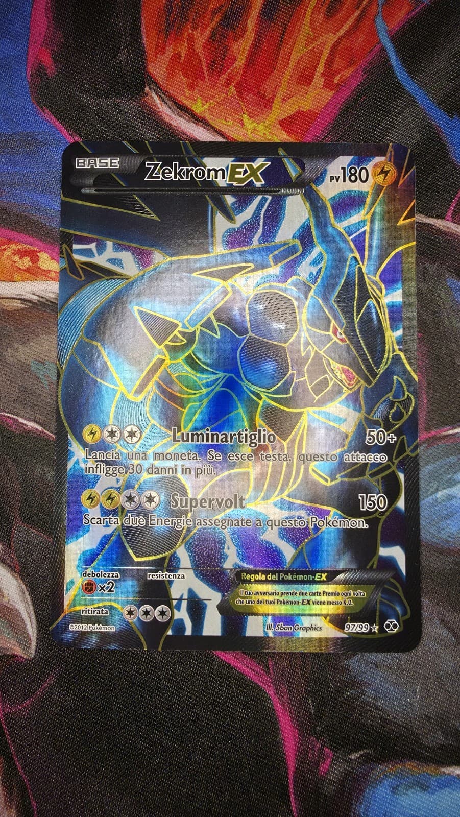 Zekrom EX (97 Full Art) 97/99 Next Destinies Holo Pokemon Italian!