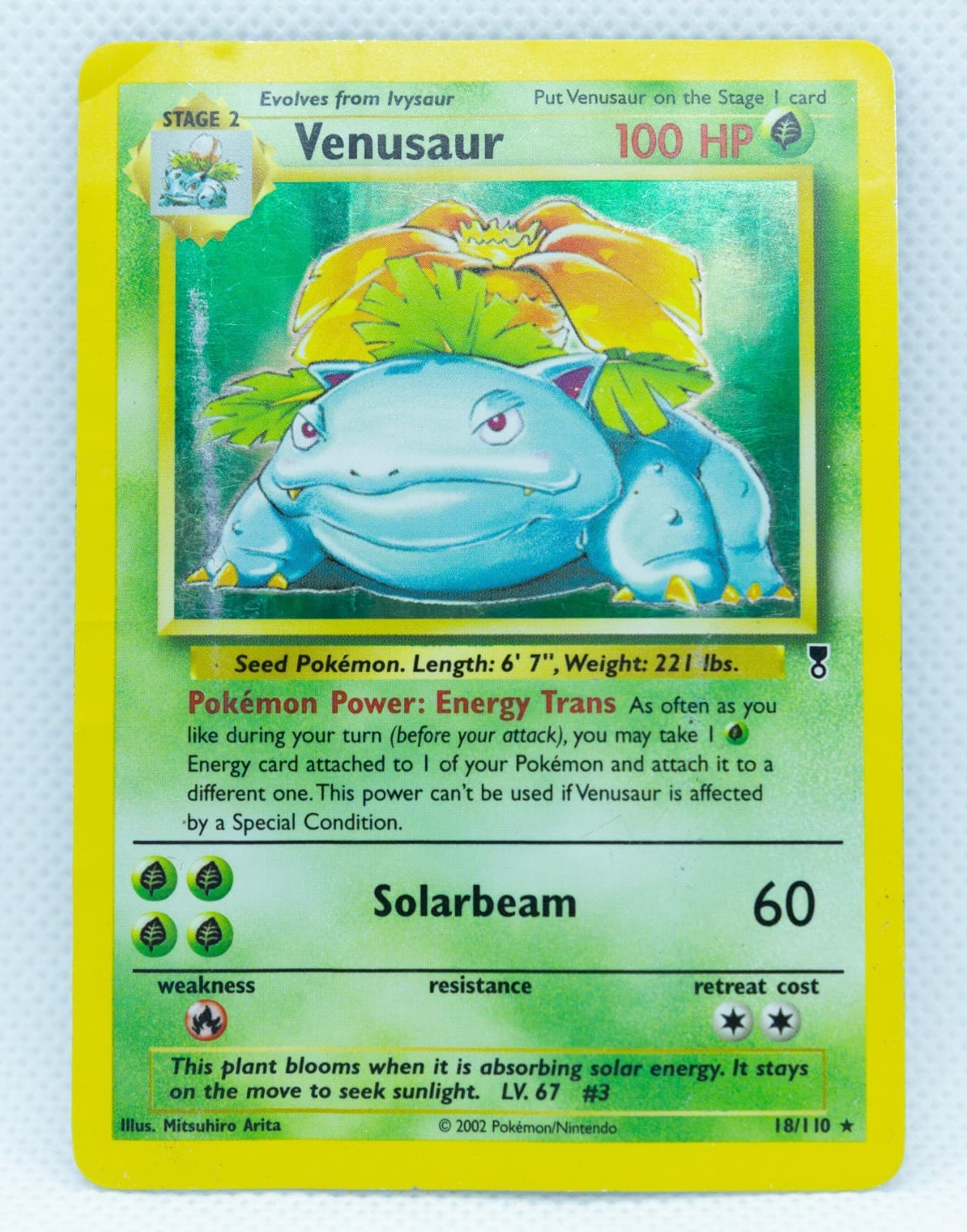 VENUSAUR 18/110 Holo Rare Legendary Collection WOTC - Pokemon Card 2002