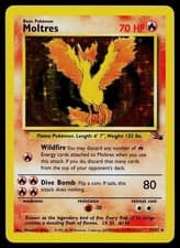Pokemon Card - Moltres Fossil 12/62 Holo Rare