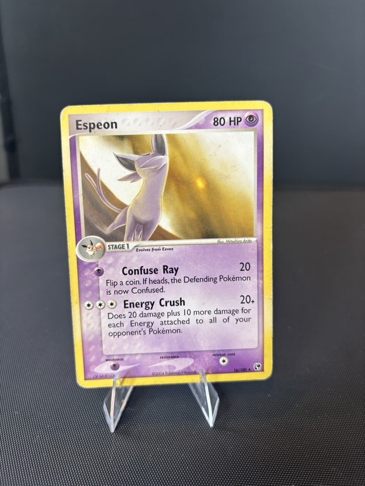 Pokémon TCG Espeon EX Sandstorm 16/100 Regular Card MP