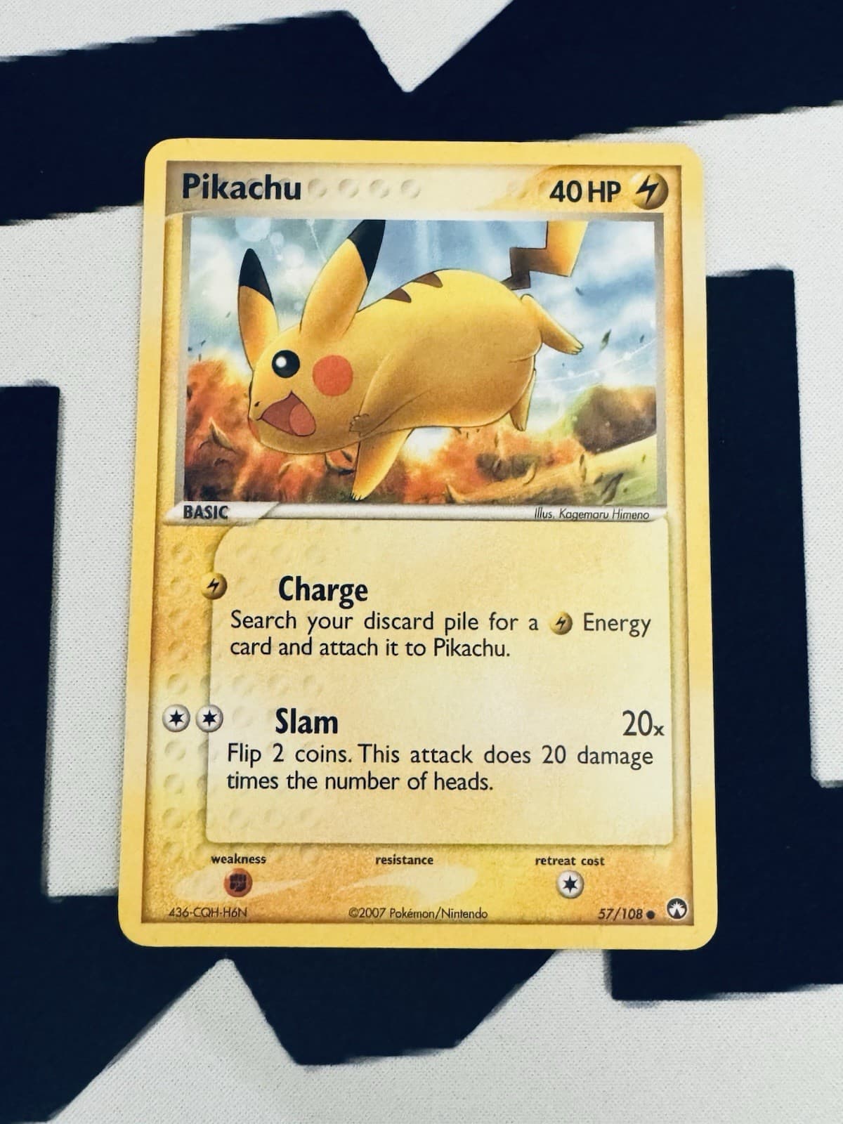 2007 Pokemon Pikachu #57/108 Ex Power Keepers