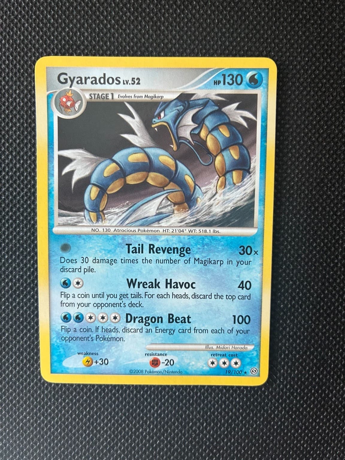 Gyarados 19/100 Stormfront Regular - LP