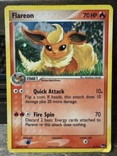💫Swirl 💫 Pop Series 3 Flareon 2/17 Holo MP Crease Bottom Right Whitening