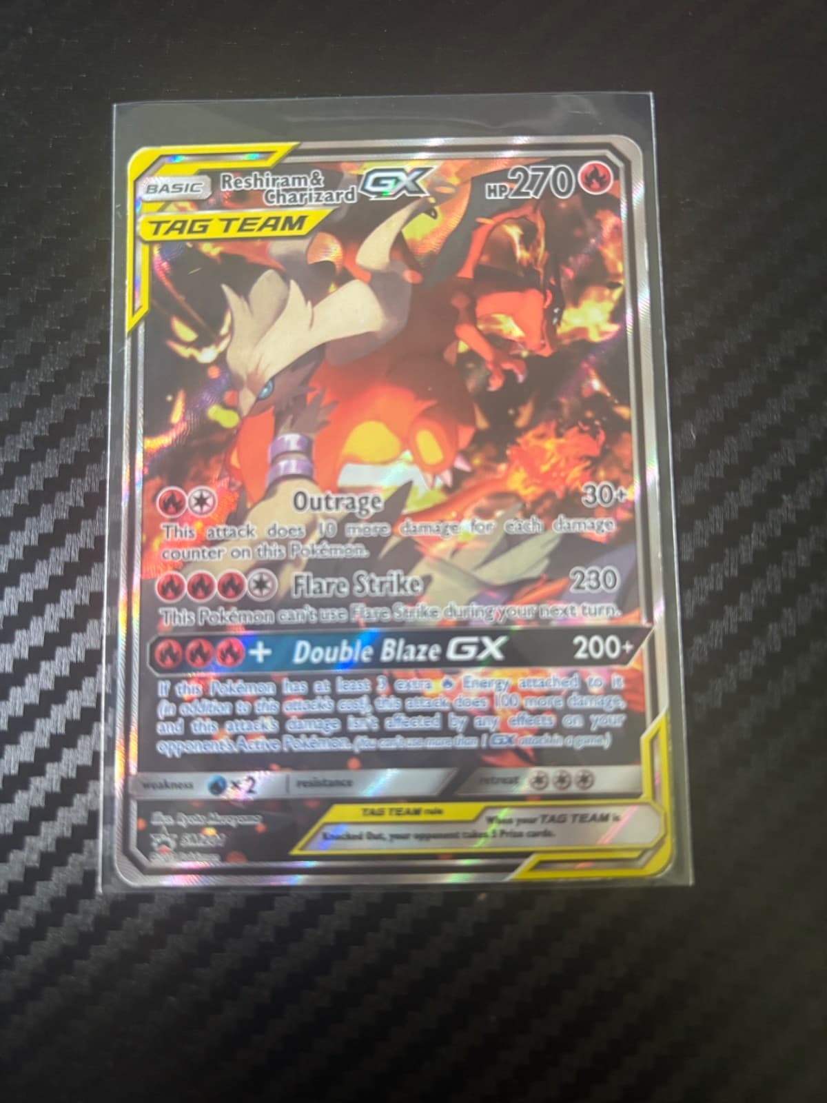Reshiram & Charizard GX SM201 Sm Holo