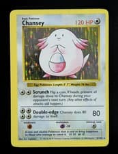 1999 Pokemon CHANSEY #3/102 SHADOWLESS Base Set Rare Holo Vintage English
