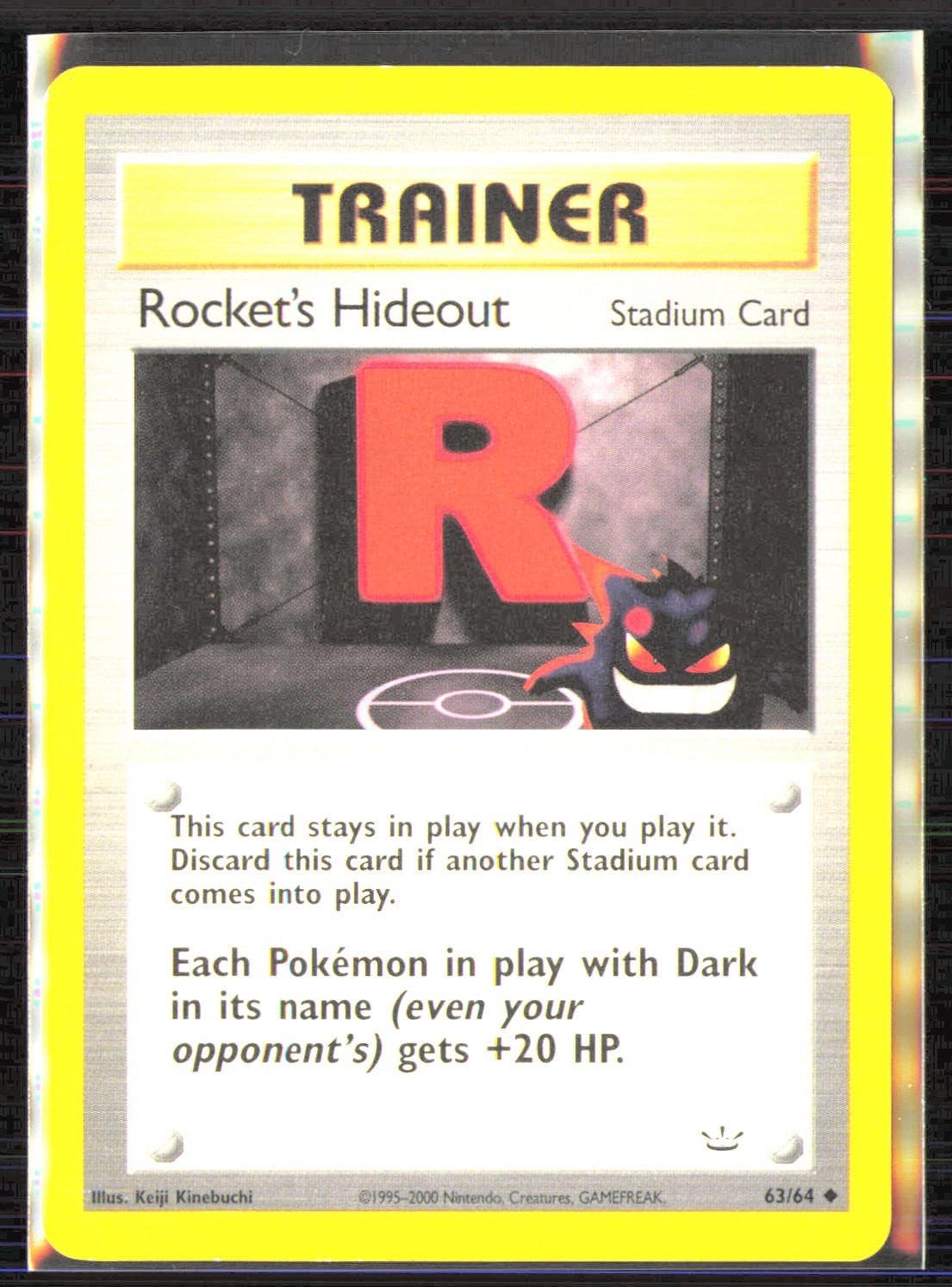 Pokémon TCG Rocket's Hideout 63/64 Neo Revelation Uncommon Unlimited Regular!