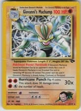 Pokemon TCG Giovanni's Machamp Holo Rare Gym Challenge 006/132