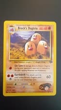 Brock's Dugtrio 22/132 Rare Gym Challenge Pokemon Unlimited Near Mint