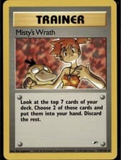 Misty's Wrath Uncommon Gym Heroes 114/132 Trainer Unlimited Pokemon Card