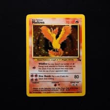 Moltres 12/62 LP Fossil Holo Rare Vintage Pokemon TCG Card WOTC 1999