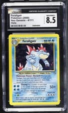 2000 Pokemon Neo Genesis Feraligatr Holo Rare Unlimited 4/111 CGC 8.5