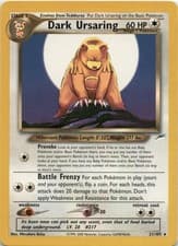 Neo Destiny 021/105 Dark Ursaring Rare