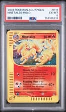 Pokemon Ninetales Holo Aquapolis H19/147 PSA 6