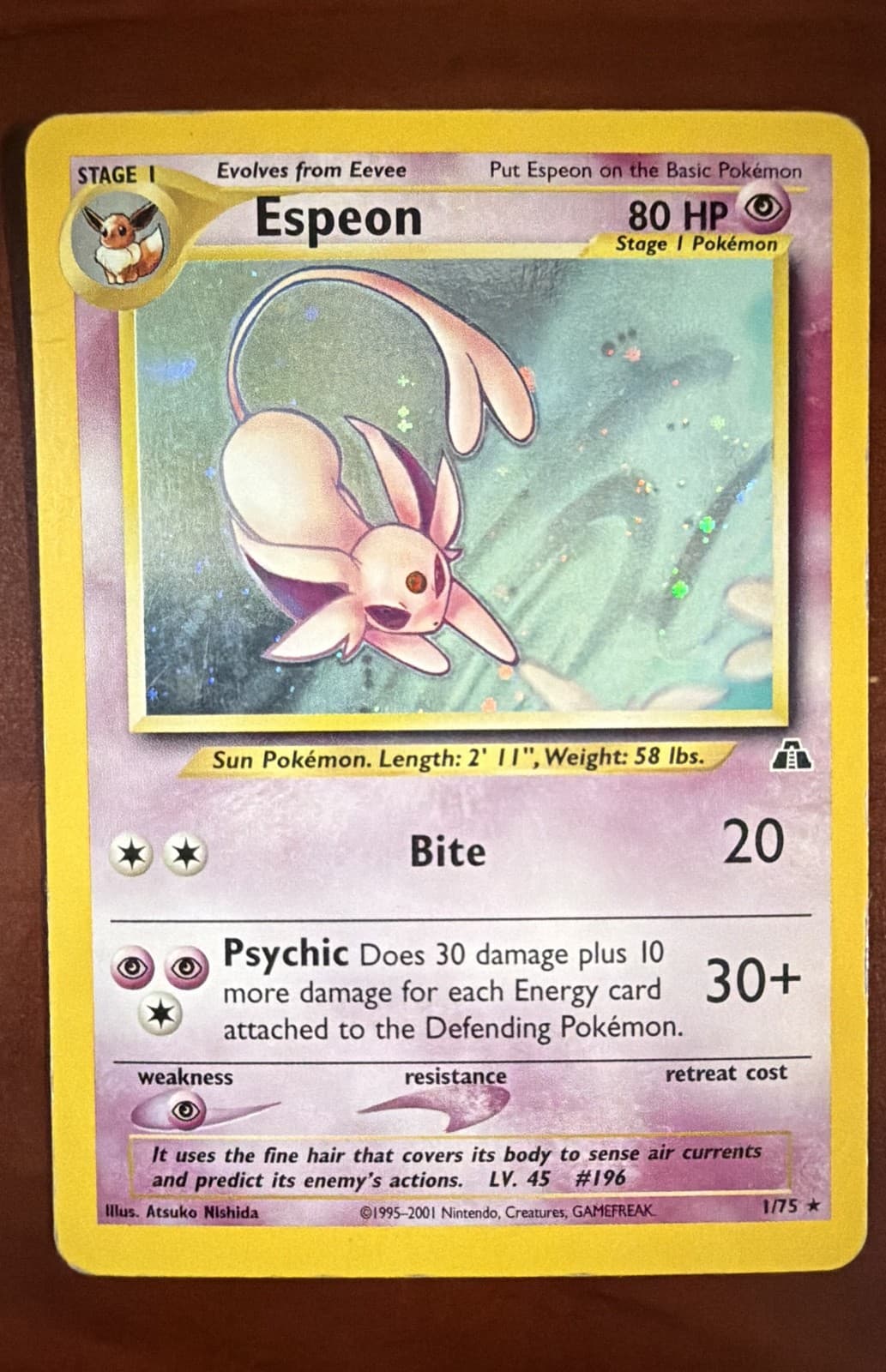 Espeon 1/75 Neo Discovery Holo