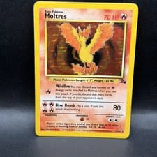 Moltres 12/62 Fossil Set - Holo Pokemon Card B